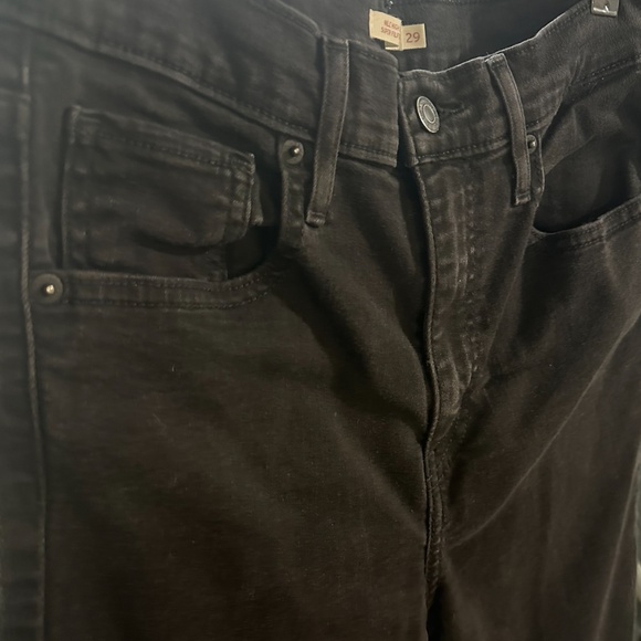 Levi's Mile High Super Skinny Jeans - Size 29 - Black - Picture 4 of 7